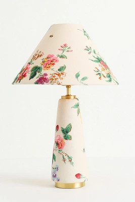 Lulu Printed Fabric Upholstered Empire Table Lamp | Anthropologie (US)