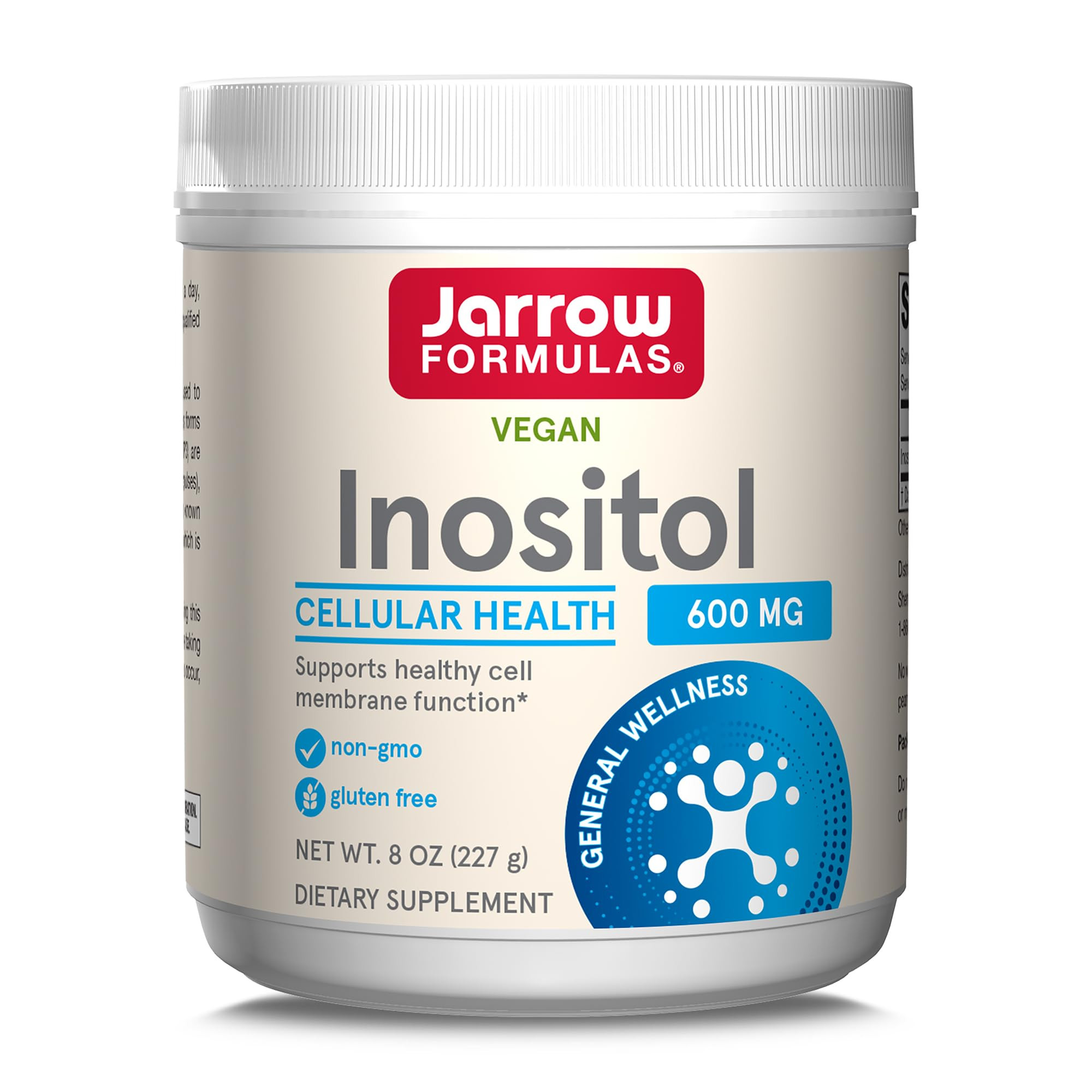 Jarrow Formulas Inositol 600 mg, Dietary Supplement for Cellular Health Support, 8 oz Powder, App... | Amazon (US)