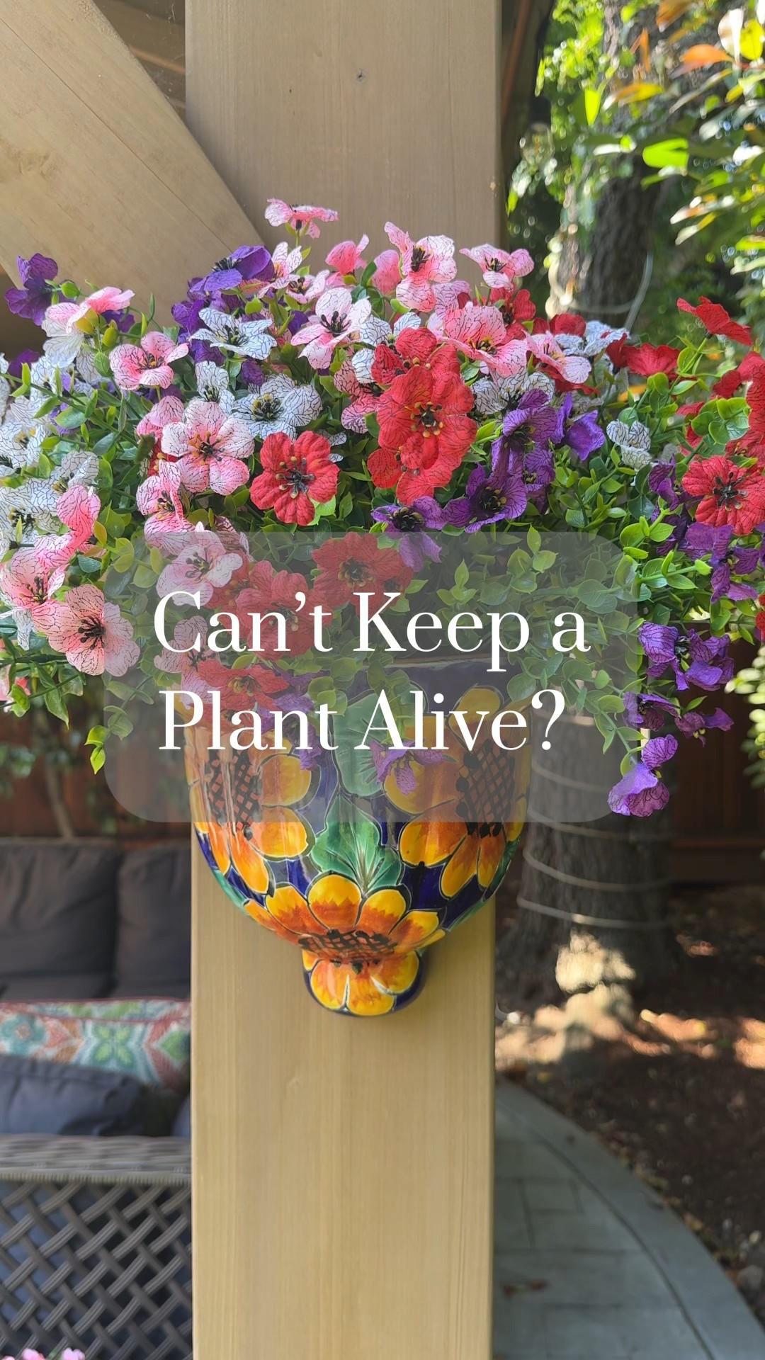 Can’t keep a plant alive to save your life? Same. 😅
 These faux silk flowers are my go-to for easy, low-maintenance blooms 🌸
 I popped them into a hanging pot with a little floral foam—bend, fluff, done! 🙌
 Bonus: they’re UV-resistant, so they stay looking fresh all season long ☀️🪴

#fauxflowers #outdoorstyle #porchdecor #silkflowers #flowerboxideas #uvresistant #lowmaintenanceplants #frontporchvibes
 
📌 Share with someone who needs this!

#LTKHome #LTKFindsUnder50 #LTKSeasonal