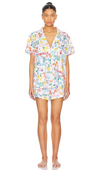 Sunday Morning PJ Set in Italian Picnic | Revolve Clothing (Global)