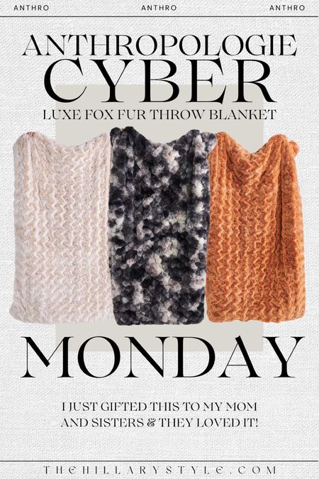 Indulge in luxury this Cyber Monday with exclusive picks—my luxe fox fur blankets from Anthropologie are on sale! 

#LTKHoliday #LTKhome #LTKCyberWeek