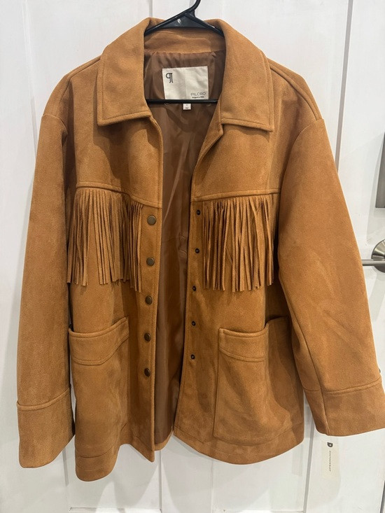 Pilcro Suede Fringe Jacket - Cognac | Poshmark