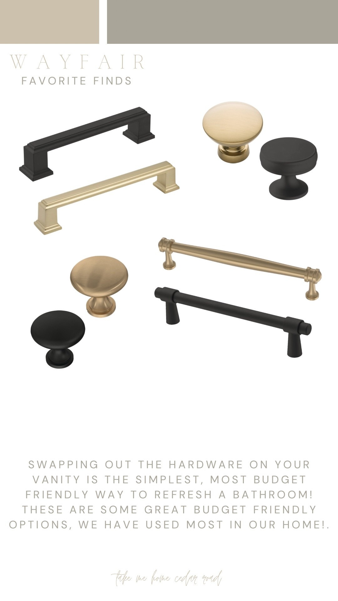 Easiest way to refresh a bathroom space? Swap out your hardware! @Wayfair has so many great budget friendly options! #ad #wayfair #wayfairpartner

#LTKHome #LTKSaleAlert