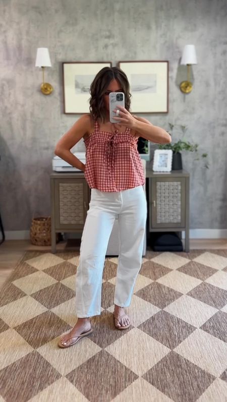 White denim outfit
Top in a small 
Jeans in a 0 - I’m 5’2 length is perfect
Show true to size 

#amazonfashion

#LTKSaleAlert #LTKStyleTip #LTKFindsUnder50