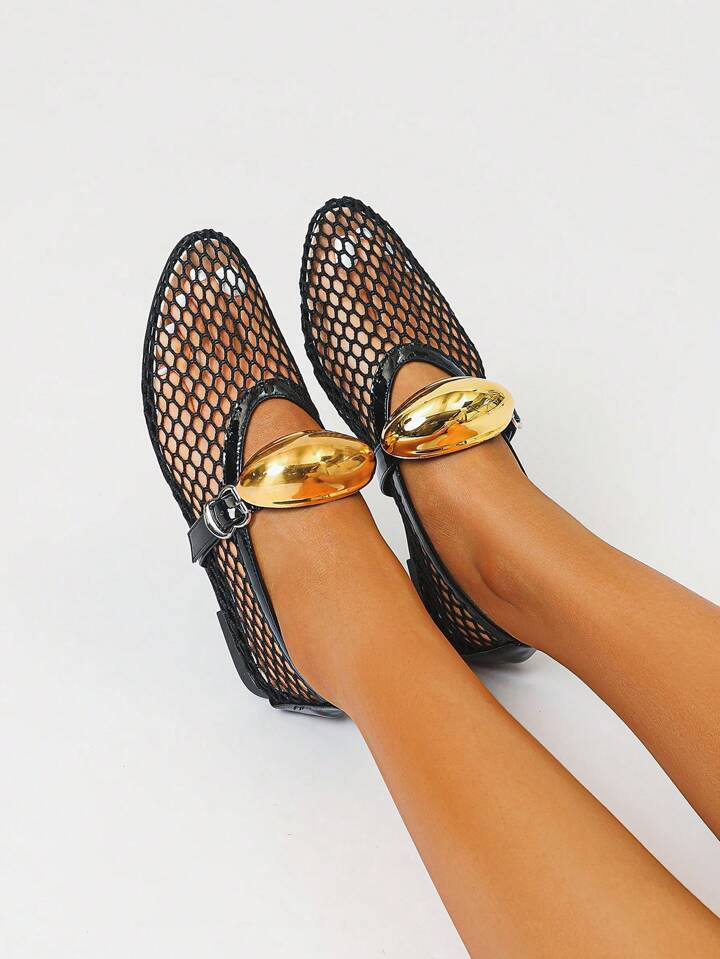 Fashionable Women's Flat Mesh Loafers | SHEIN