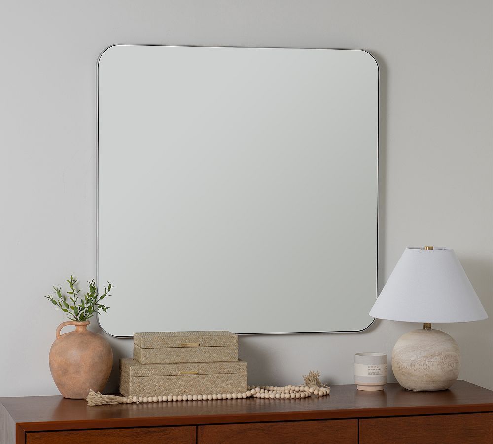Slim Profile Square Mirror | Pottery Barn (US)