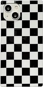 Reezaddin Square Checkered Phone Case for iPhone 12 Pro Max Black White Grids Plaid Checkerboard ... | Amazon (US)