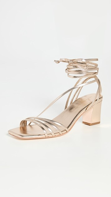 Strappy Wrap Mid Heel Sandals | Shopbop