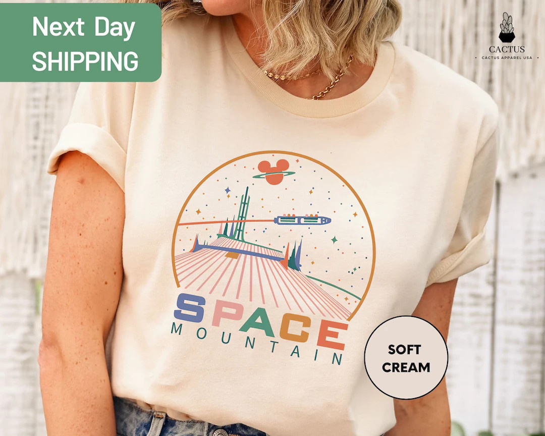 Magic Kingdom Space Mountain Shirt, Vintage Space Mountain Shirt, Disney World Shirt, Disneyland ... | Etsy (US)