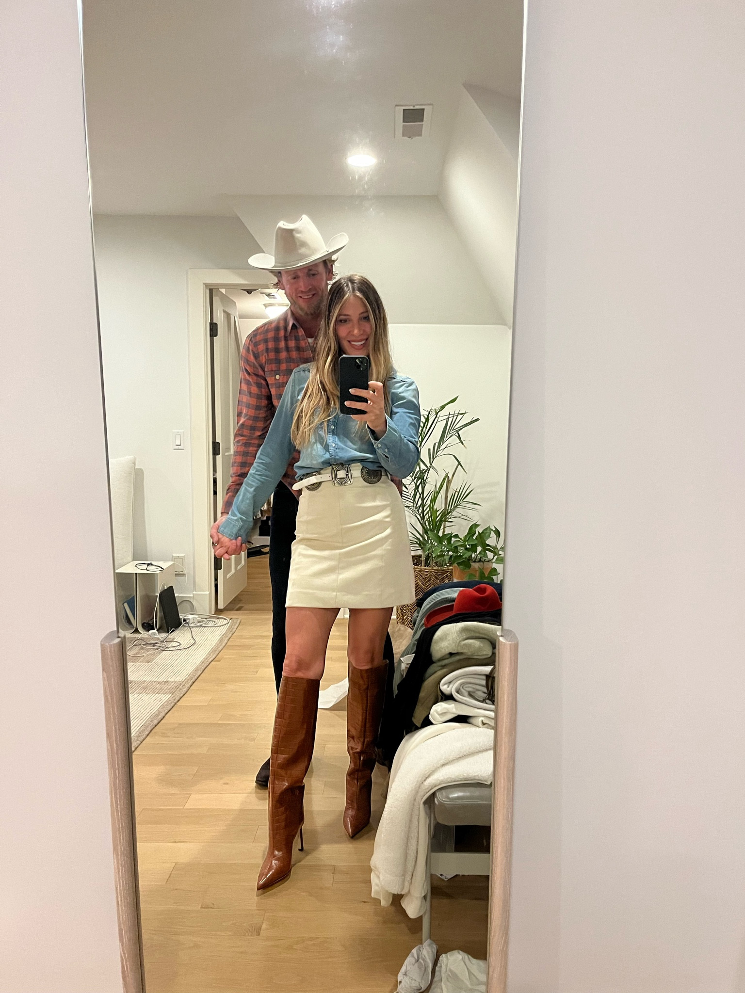 Western night with my husband in one of my favorite outfits! 