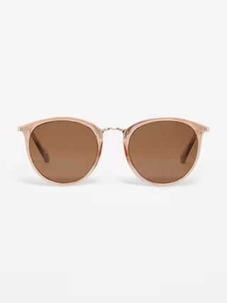 Transparent Round-Frame Sunglasses | Old Navy (US)