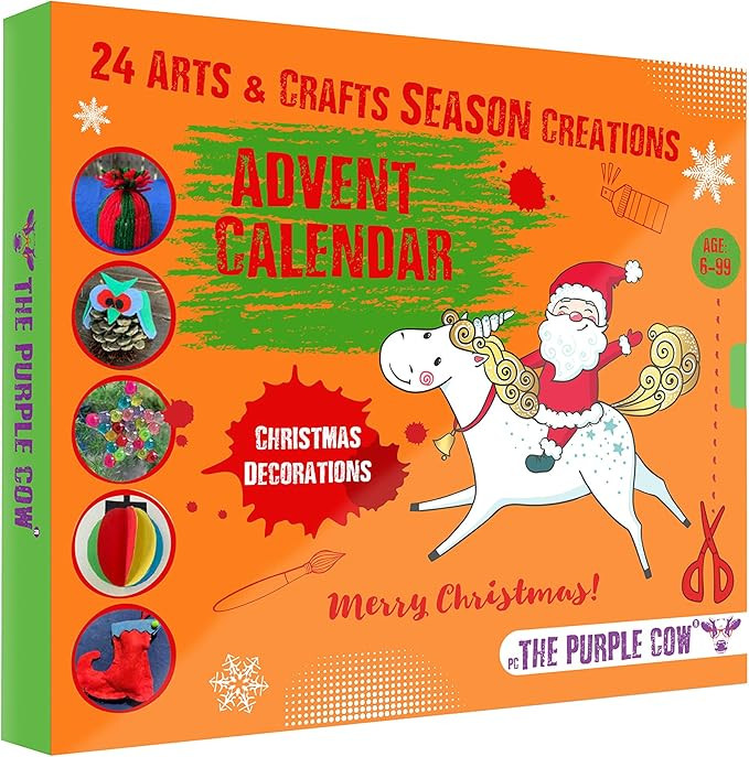 NEW 2021 Christmas Countdown Advent Calendar - 24 Beautiful DIY Arts & Crafts Ornaments & Decorat... | Amazon (US)