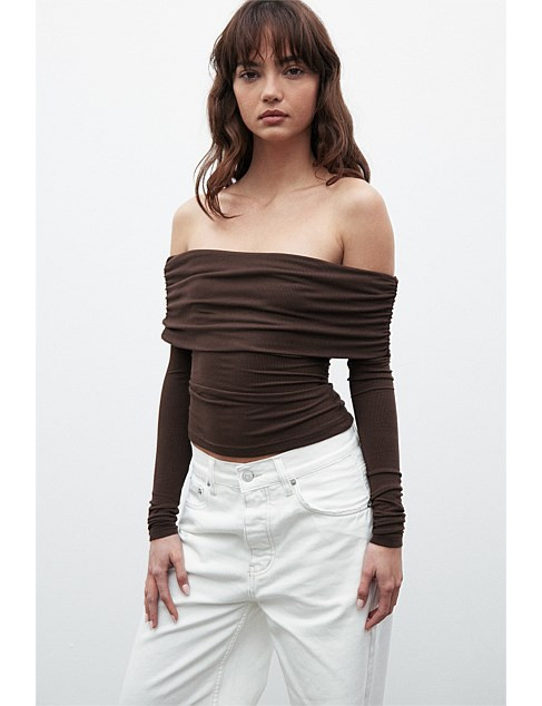 ALESSANDRA OFF THE SHOULDER TOP | David Jones (Australia & New Zealand)