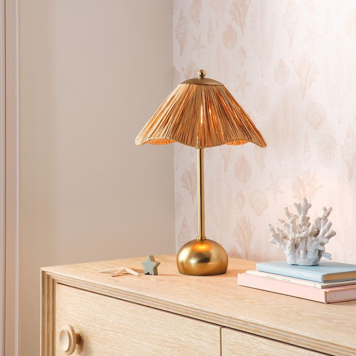 Kids Josie Raffia Table Lamp | West Elm (US)