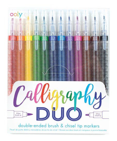 Calligraphy Duo 12-Ct. Double-Ended Markers Set | Zulily