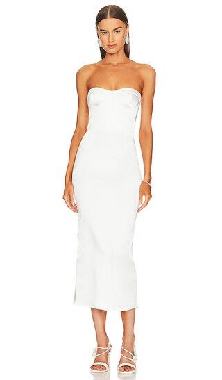 Sylvia Dress in Flat White | Revolve Clothing (Global)