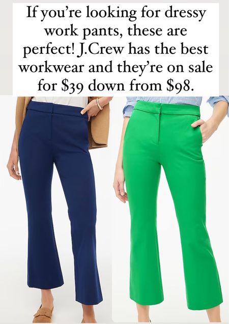 Work pants alert! These J.Crew trousers are $39 down from $98!! They are PERFECTION! 

#LTKstyletip #LTKfindsunder50
