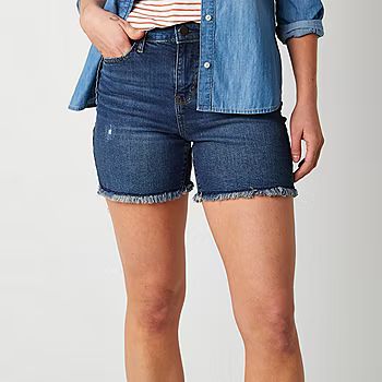 a.n.a Womens High Rise 5" Denim Short | JCPenney