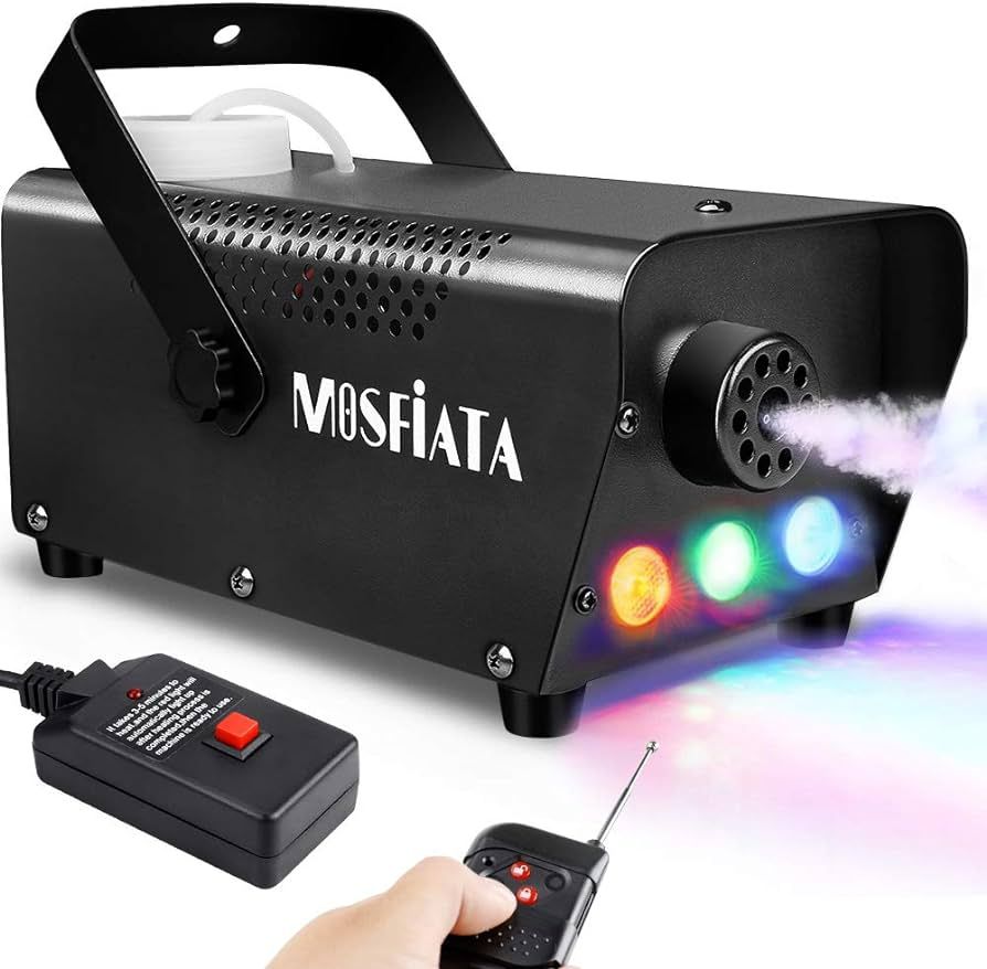 MOSFiATA Fog Machine with Controllable Lights, Continuously Spray 500W Professional DJ LED Smoke ... | Amazon (US)
