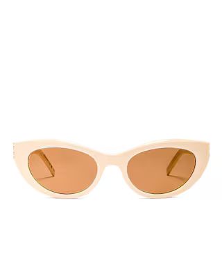 Saint Laurent Cat Eye Sunglasses in Ivory | FWRD | FWRD 