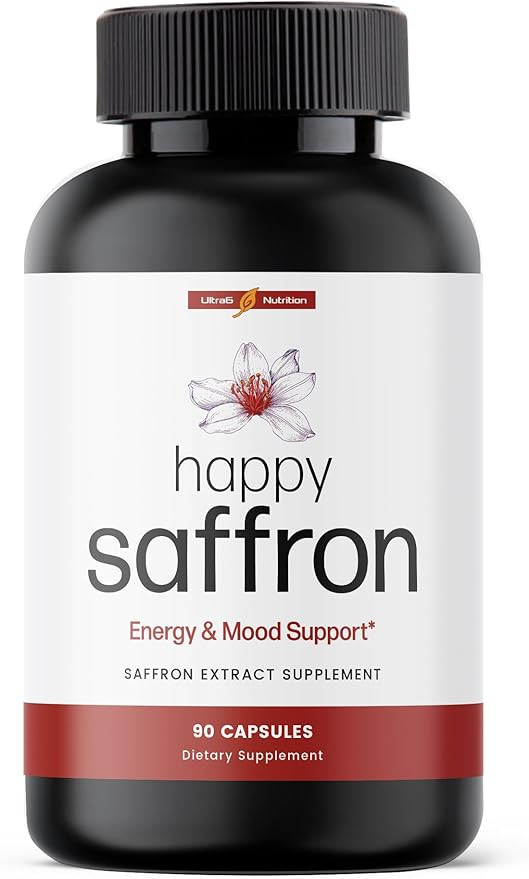 Happy Saffron Supplements - 100% Pure Saffron Extract Supplement for Eye Health Support - Mood En... | Amazon (US)