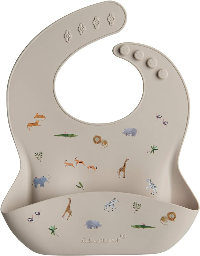 Loulou Lollipop Soft, Waterproof Silicone Feeding Bib for Babies and Toddlers | Amazon (US)