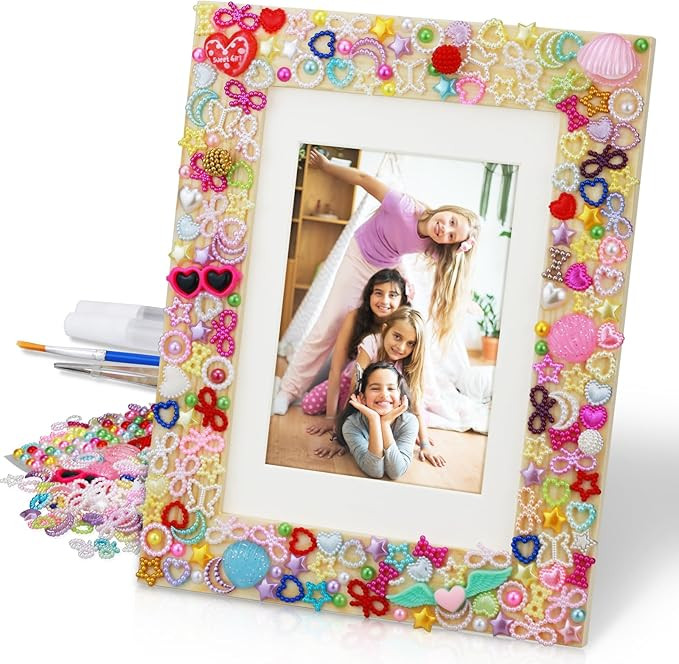 DIY Picture Frame Craft Kit for Kids - Crafts for Girls 8-12, Tween Girls Gifts 10-12, Mosaic Kid... | Amazon (US)