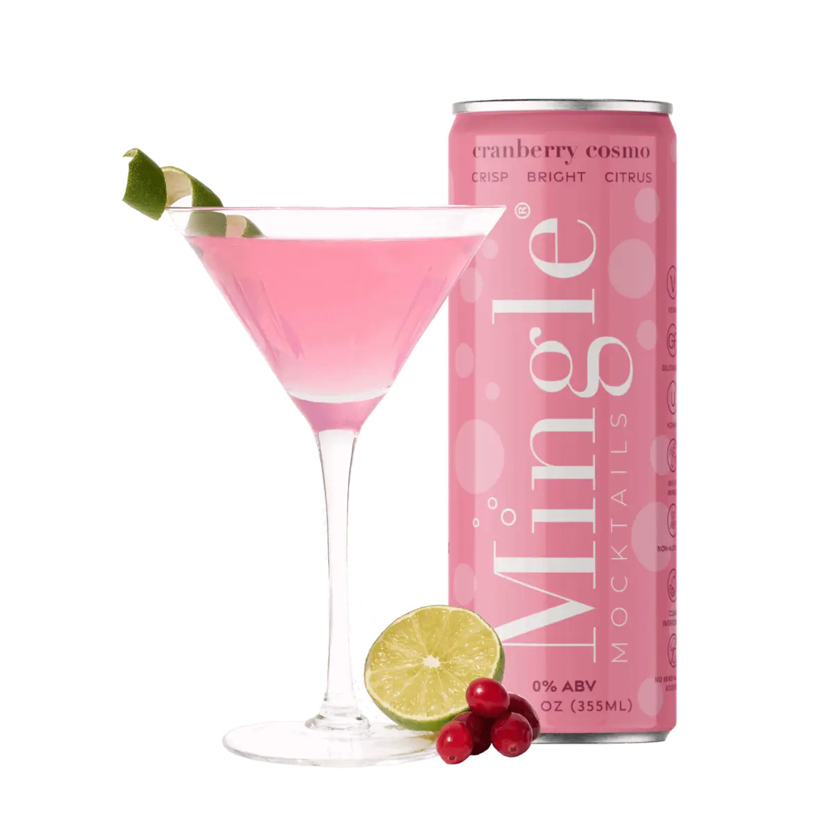 Cranberry Cosmo Mocktails: A Festive Choice | Mingle - Mingle Mocktails - Non Alcoholic Beverages | Mingle Mocktails