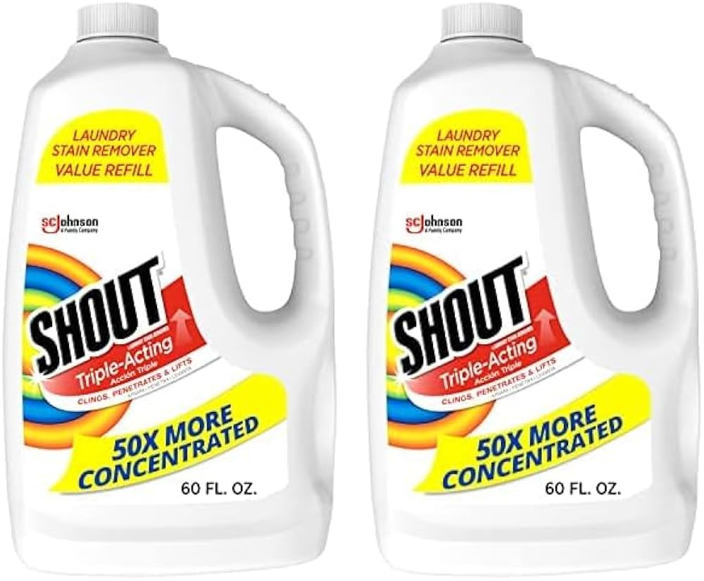 Shout Active Enzyme Laundry Stain Remover Spray, Triple-Acting Formula Clings, Penetrates, and Li... | Amazon (US)
