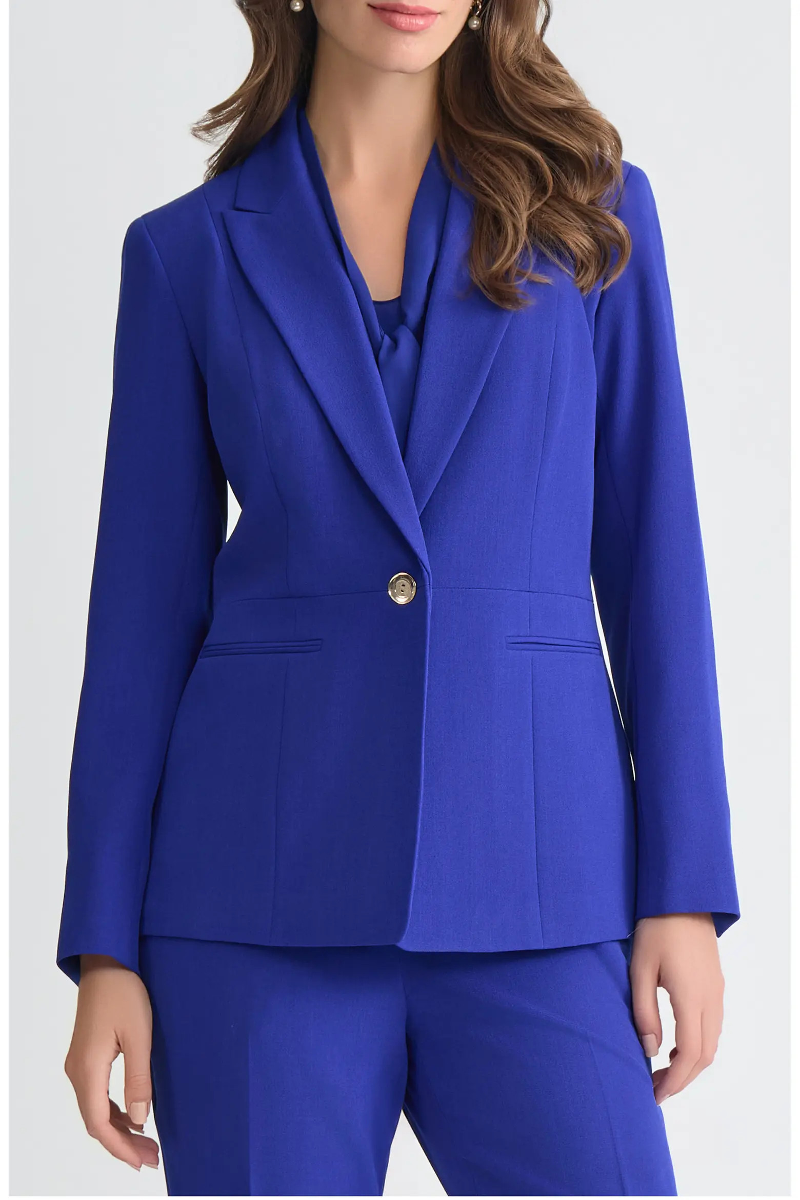KASPER Peak Lapel Stretch Crepe Peplum Blazer (Women) | Nordstromrack | Nordstrom Rack