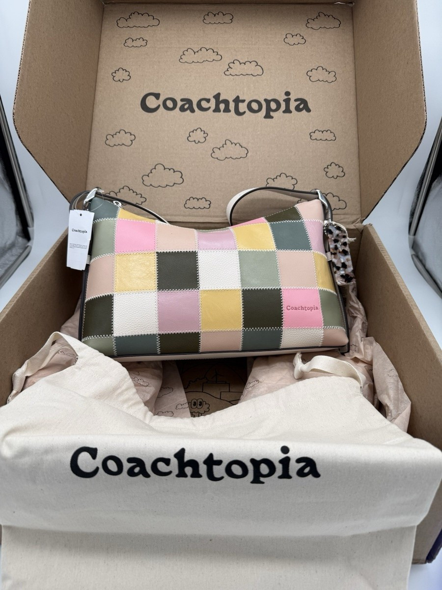 Coachtopia Alter/Ego Slouchy Shoulder Bag Pink/Olive Multi  | eBay | eBay US