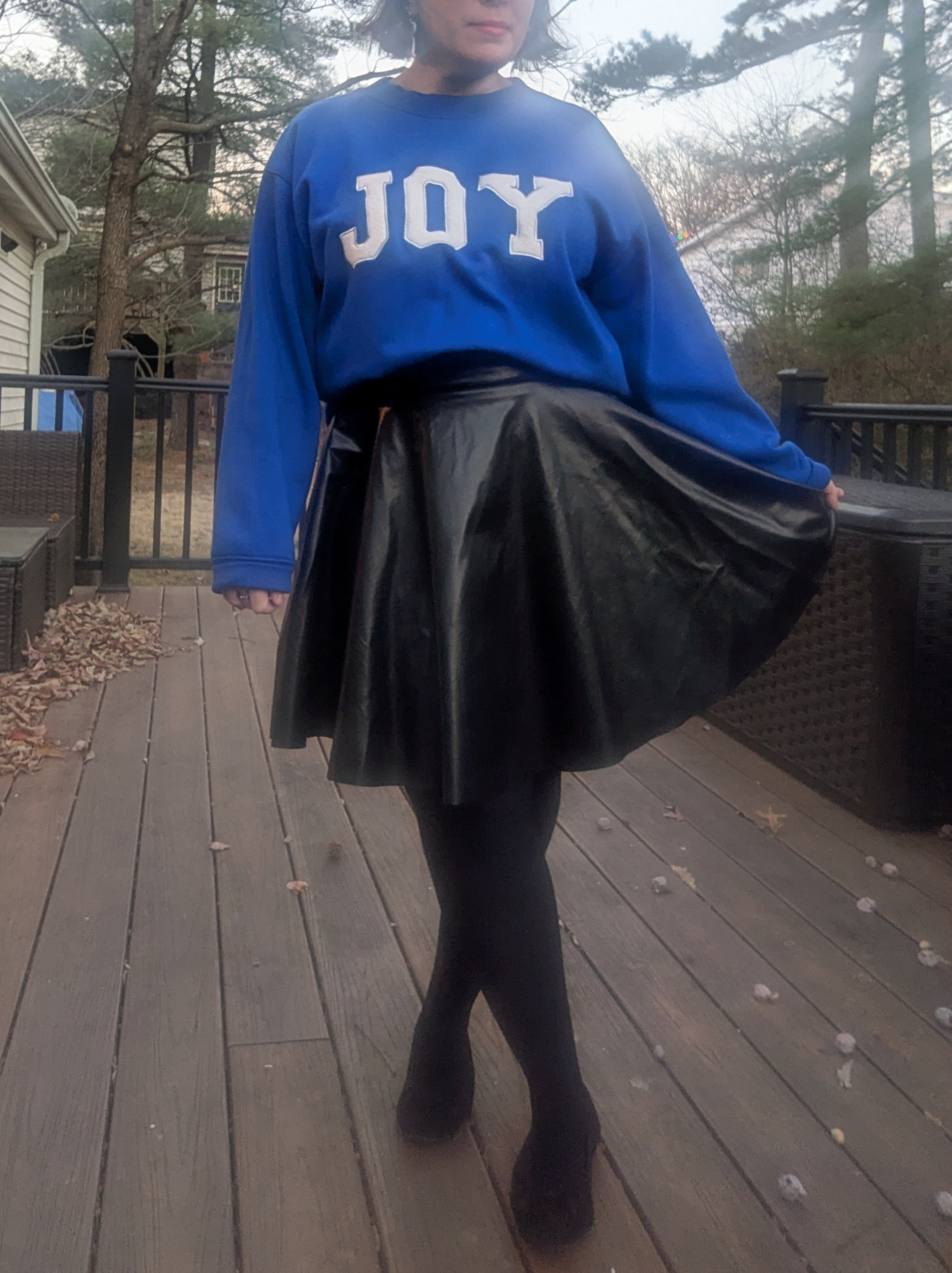 Sweatshirt old linked similar, skirt tts, tights tts, shoes tts

#LTKSeasonal #LTKMidsize #LTKPetite