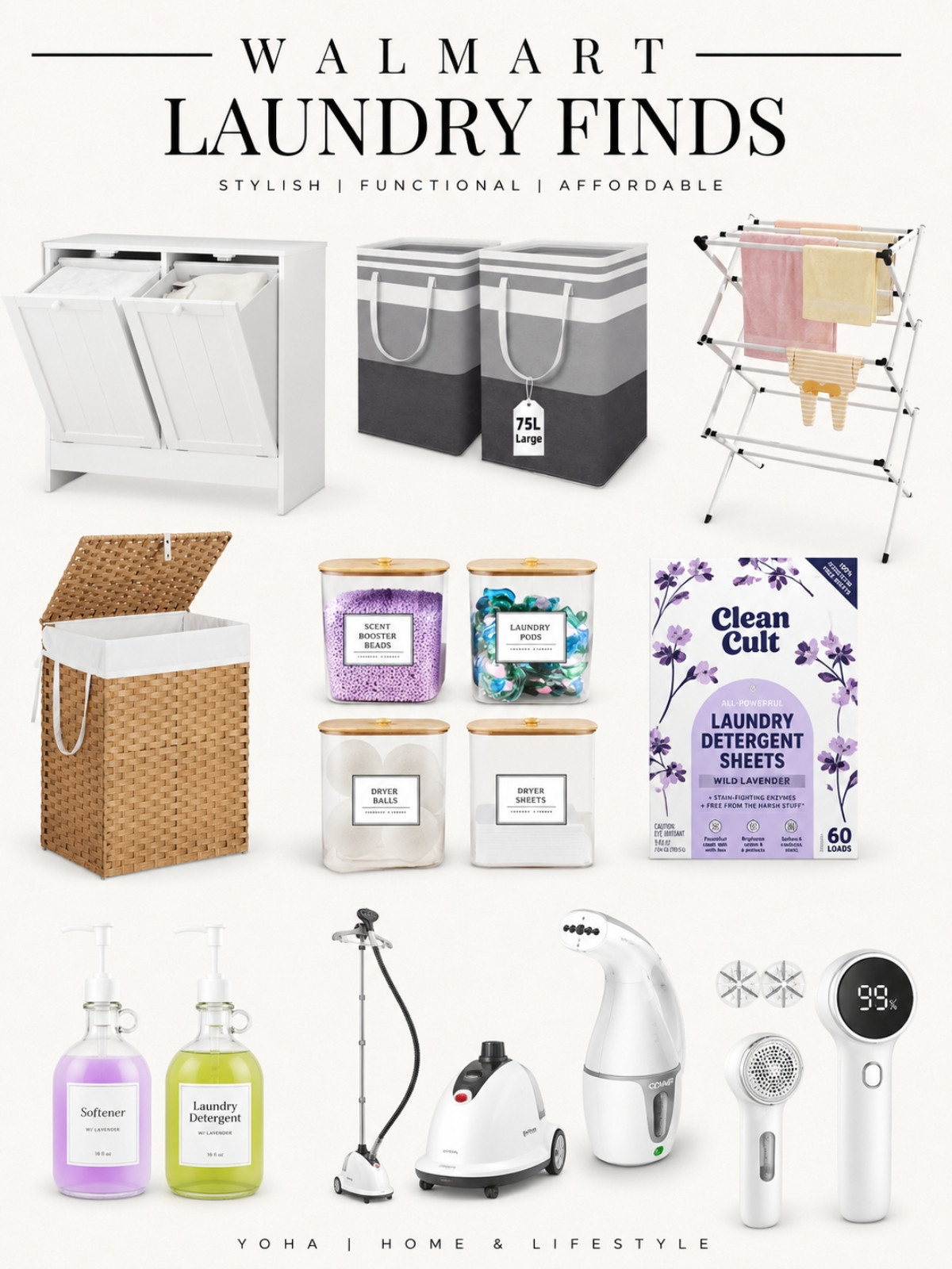 Laundry room essentials that make everyday routines feel more organized, clean, and elevated ✨ From stylish hampers and laundry storage to steamers, fabric care essentials, and space-saving finds — these Walmart picks are both functional and aesthetic for a cozy, organized home 🤍 Everything linked below for you! 🫶
#WalmartFinds #LaundryRoom #HomeOrganization #LaundryEssentials #HomeDecor #CleaningEssentials #OrganizationIdeas #NeutralHome #AffordableHomeDecor #WalmartHome #LaundryRoomInspo 

 #LTKHome #LTKSaleAlert