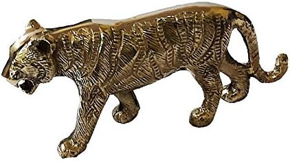 PARIJAT HANDICRAFT Brass Lucky Tiger Statues Desktop Figurine Home & Office Decor (1) | Amazon (US)