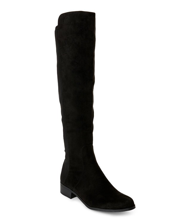 Black Unhudy Over-the-Knee Boots | Century 21 Department Stores