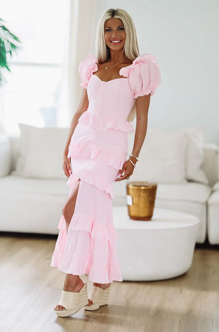 Close to Your Heart Maxi Dress - Pink | Hazel and Olive