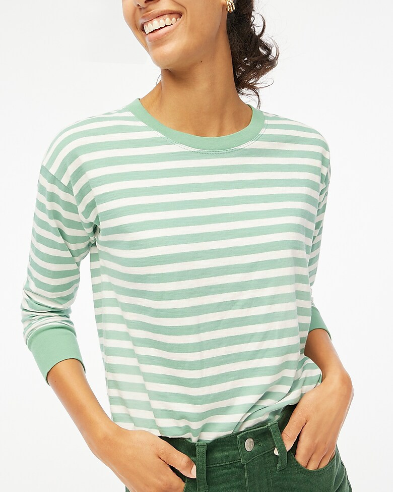 Long-sleeve striped tee | J.Crew Factory