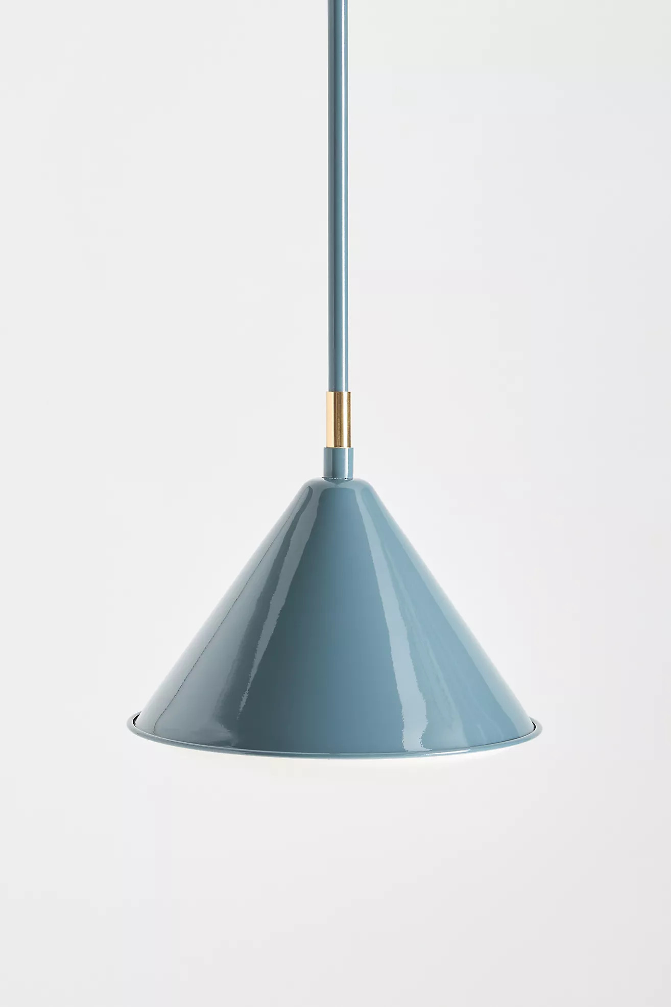 Greenwich Enameled Metal Semi-Flush Pendant | Anthropologie (US)