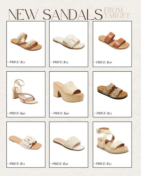 New Spring sandals from Target! All under $50 

#LTKSeasonal #LTKshoecrush #LTKfindsunder50
