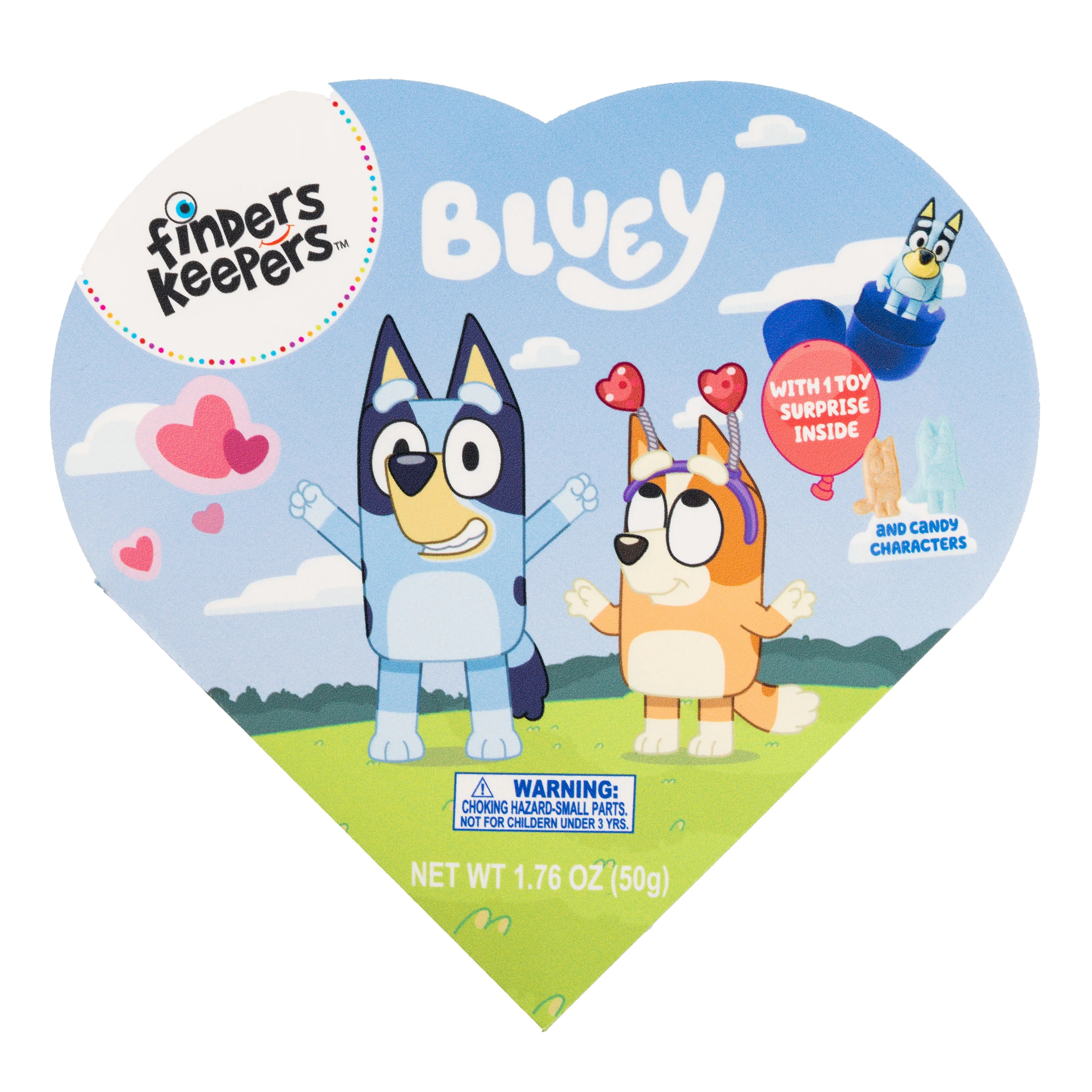 Finders Keepers Bluey Faux Heart Box with Candy | Walmart (US)