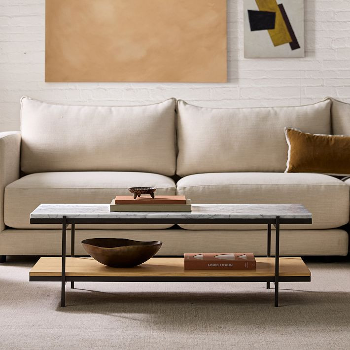 Pierce Marble Coffee Table (47.5") | West Elm (US)