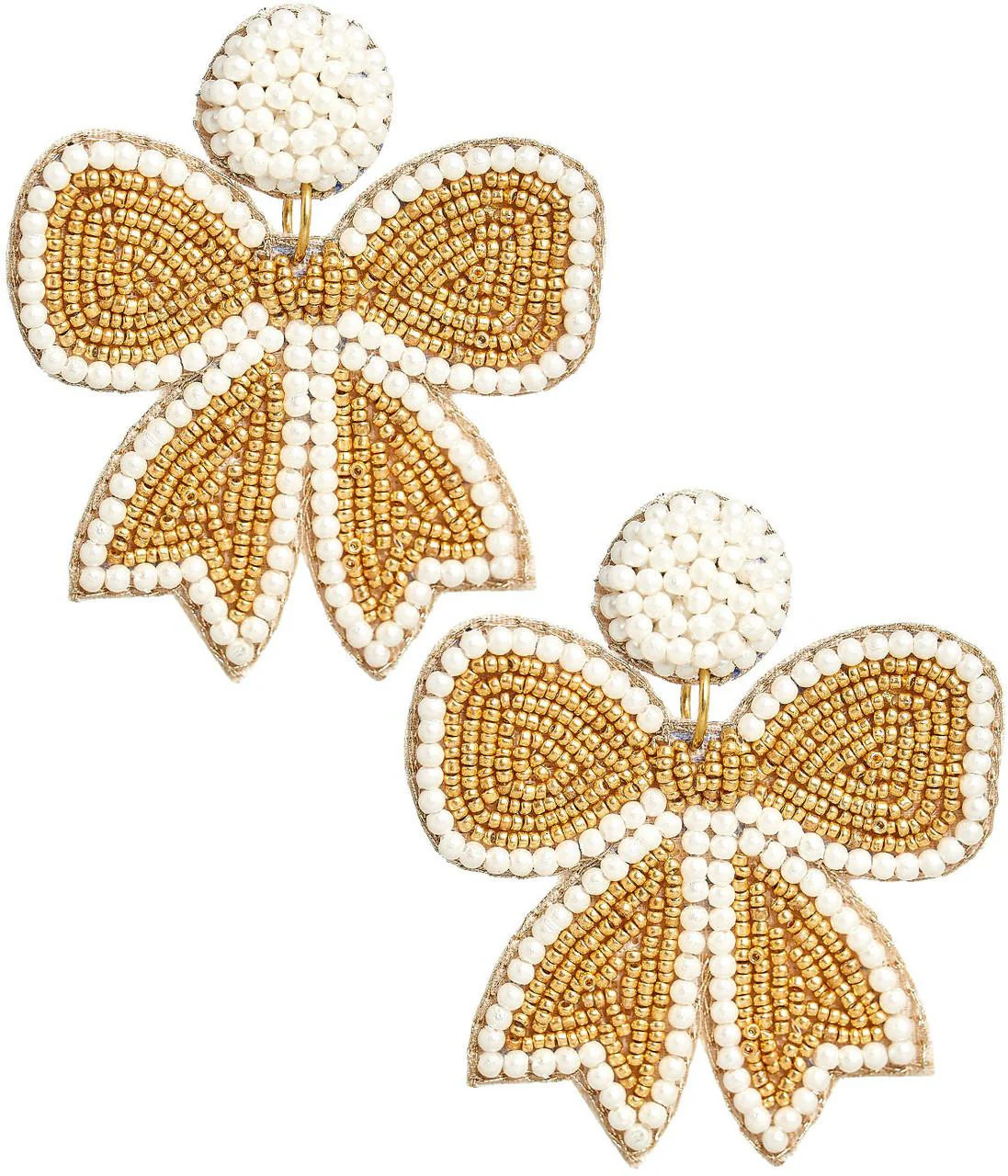 Jordan Gold Brass Bamboo Style Dangle Earring | Lisi Lerch | Lisi Lerch Inc