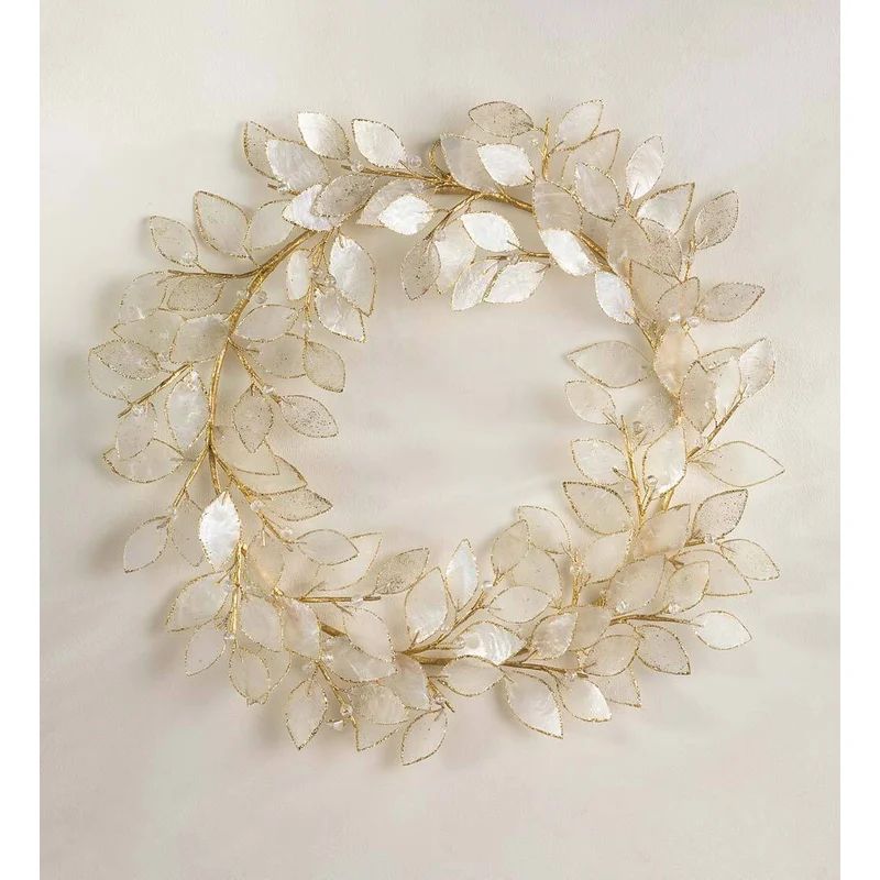 15.5" Shell Wreath | Wayfair Professional