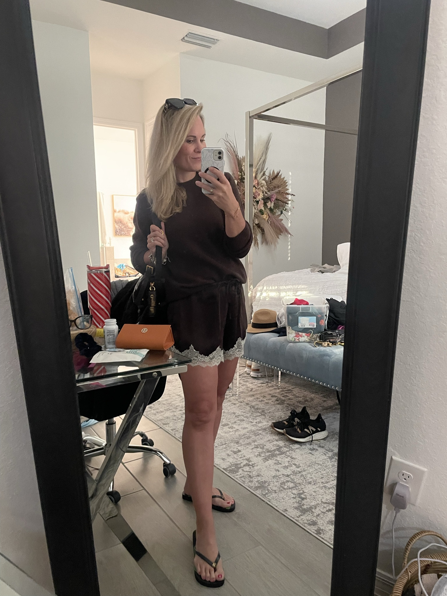 Summer wishing- lace shorts with sweater top-
Love a monomaniac moment and definitely chocolate brown for sure 


#LTKSaleAlert #LTKOver40 #LTKSeasonal