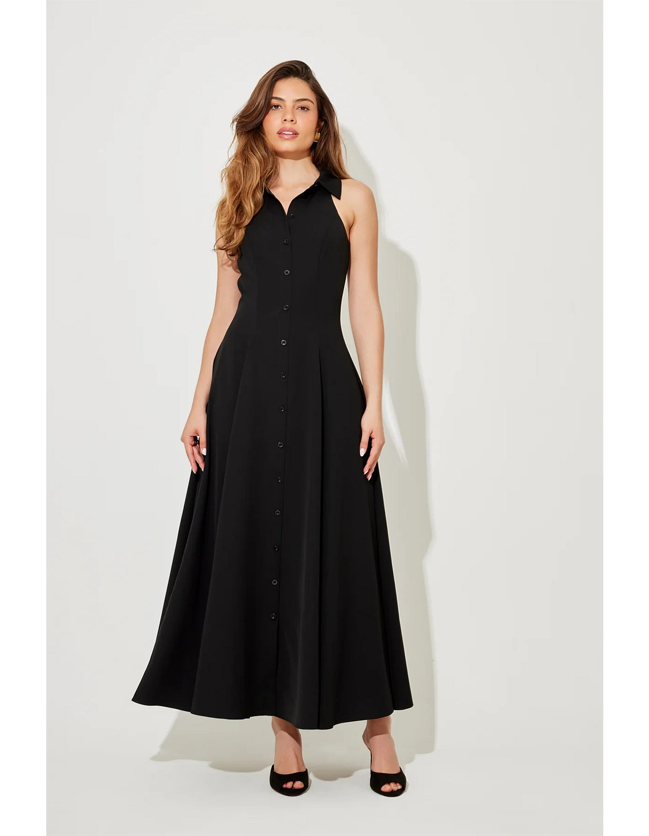 The Ultimate Muse Flowy Collar Maxi Dress | David Jones (Australia & New Zealand)