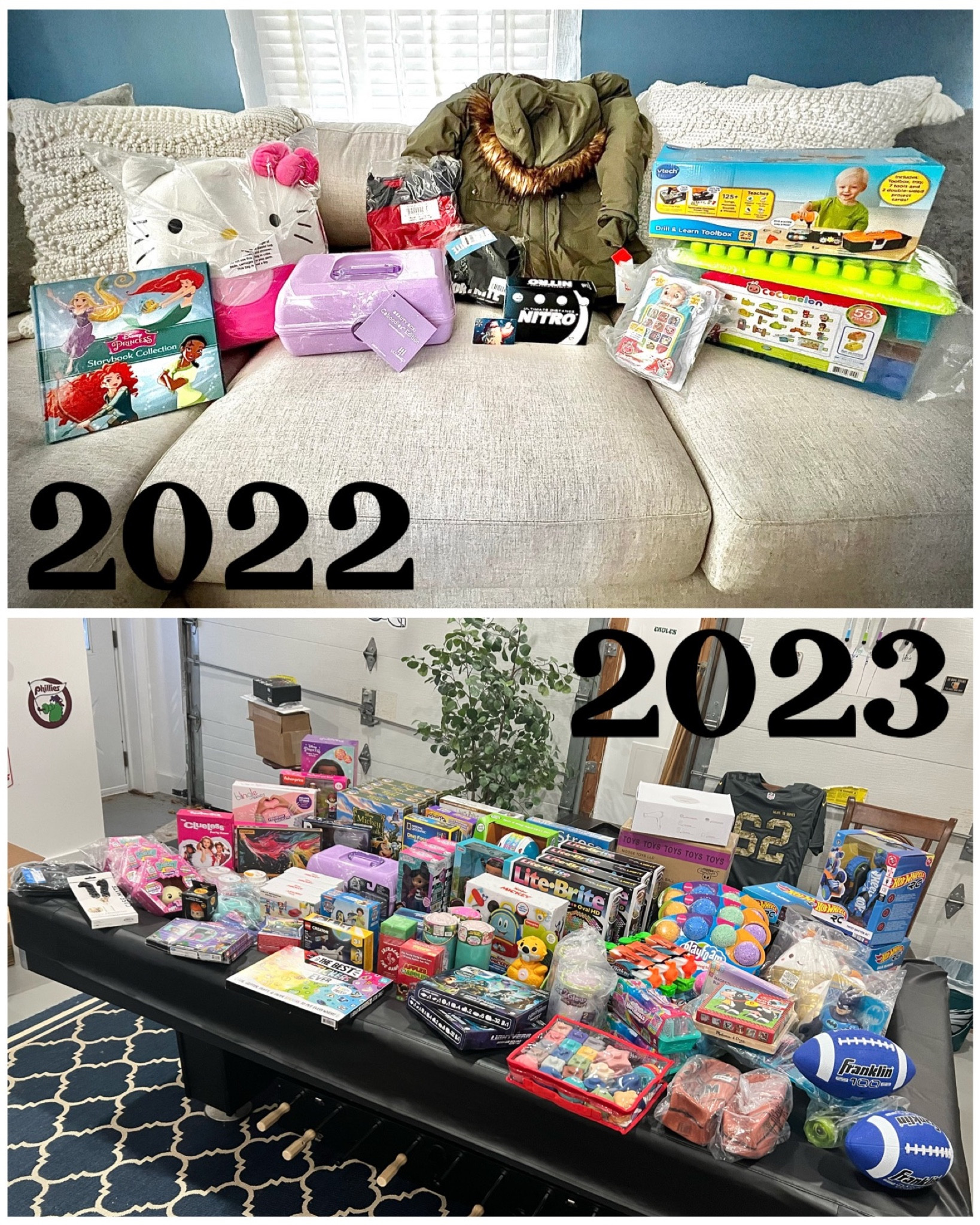 Last year’s donations vs this year’s donations!!

#LTKSeasonal #LTKGiftGuide #LTKHoliday