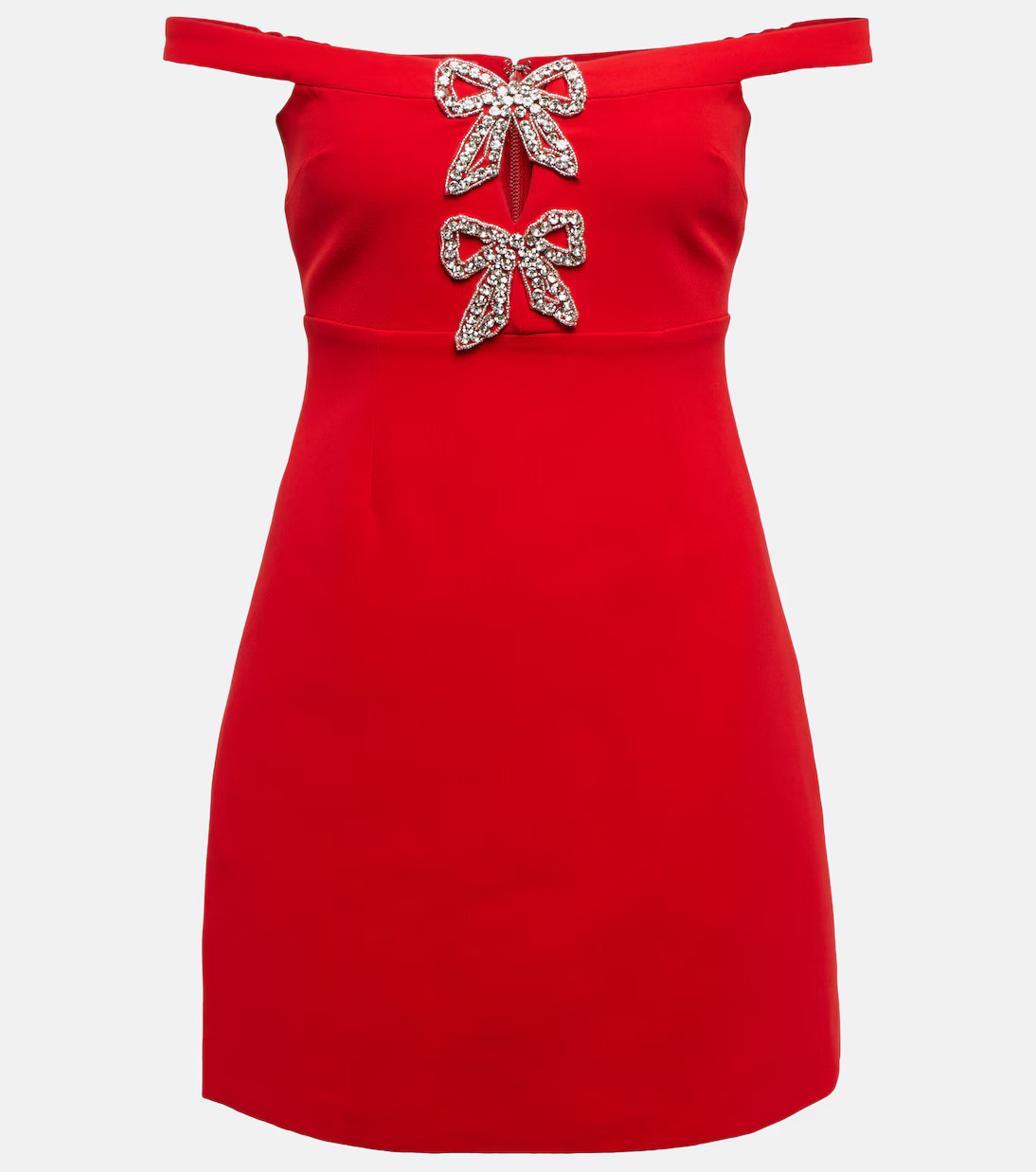 Bow-embellished crêpe minidress | Mytheresa (US/CA)