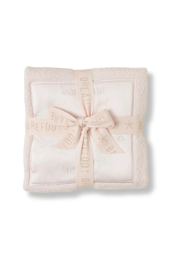 Cozychic Satin Trim Receiving Blanket - Pink | Barefoot Dreams | The Willow Tree