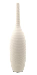 Samawi 14" White Tall Ceramic Vase for Flowers Home Décor Large Modern White Vase Decorative Vas... | Amazon (US)