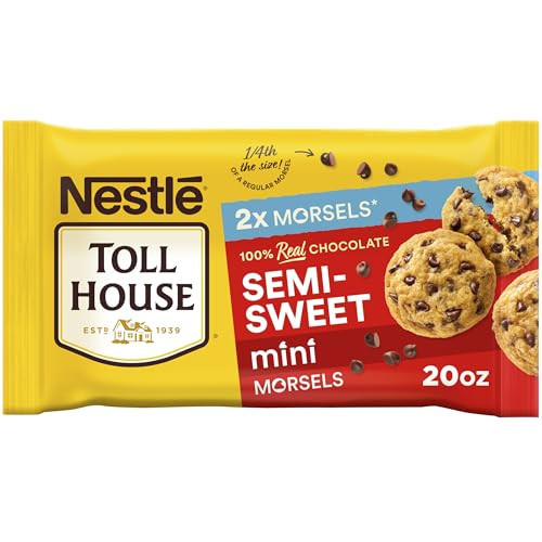 Nestle Toll House Semi-Sweet Mini Chocolate Morsels, Chocolate Chips, Gluten Free 20 oz | Amazon (US)